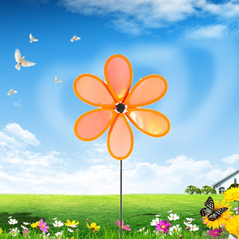 7Pcs Sequin Pinwheels Wind Spinner Tuin Party Pinwheel Wind Spinner Voor Tuin 87HA