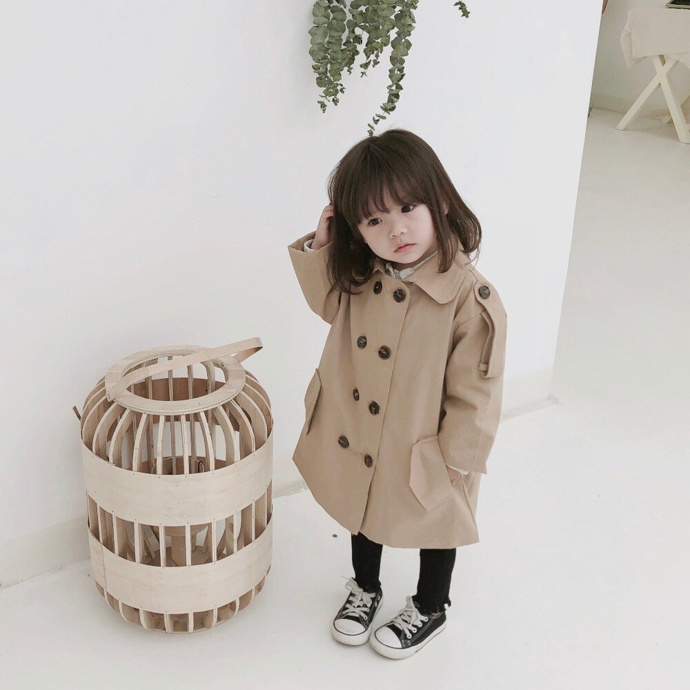 Milancel Jassen Voor Meisjes Mode Kinderen Meisje Jas Double Borst Windbreaker Voor Meisje Kinderen Jas Meisje Trenchcoat