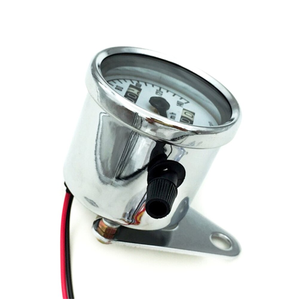 Motorcycle LED Backlight Signal Odometer KMH Speedometer Gauge Cafe Racer Old School Bobber Touring Custom
