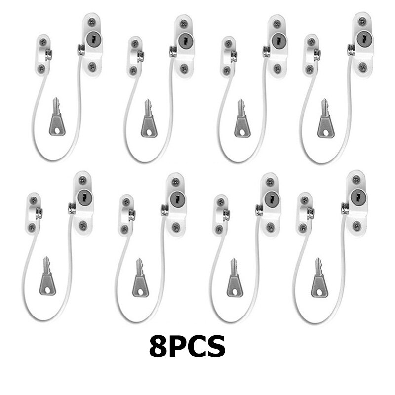2/8 Stks/set Window Lock Bescherming Van Kinderen Baby Veiligheid Rvs Deurstopper Koelkast Sloten Baby Veiligheidsslot: PJ3269C