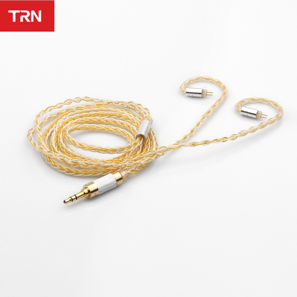 TRN 8 Core Silver Plated Cable HIFI Earphone MMCX/2Pin Connector Use For TRN V90 BA5 V10/V20/V60 V30 TRN V80 IM1 IM2 X6