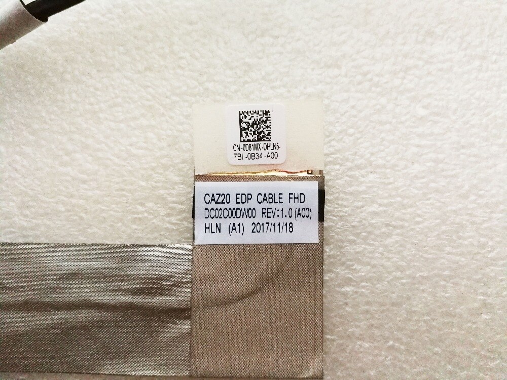 original for DELL Latitude 7480 E7480 FHD 0D81MX D81MX cn-0D81MX DC02C00DW00 led lcd lvds cable