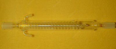 300mm,24/40,Coiled Reflux Condenser,Made By Borosilicate Glass 3.3,Lab Glassware