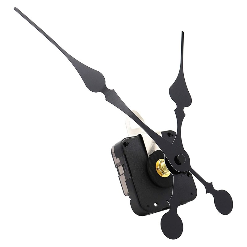 16mm Quartz DIY Wall Clock Motor Kit Movement Mechanism Big Spade Hands DIY Clock Parts Repair Replacement Movement