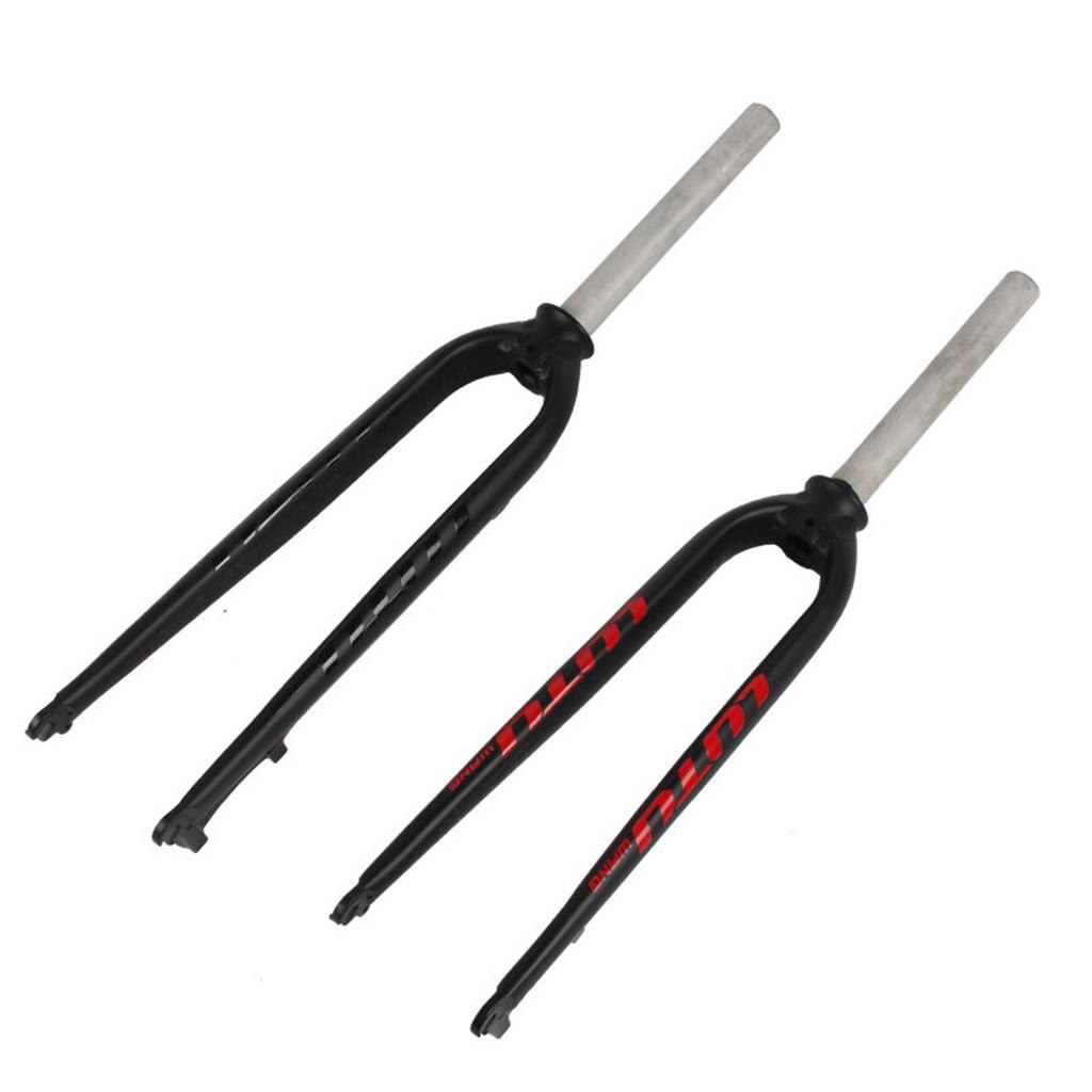 Mountain Bike Full Cycling Equipment Full Forks Fixed Gear Bicycle Front Fork Black C-Brake Threadless 26/27.5/29inch