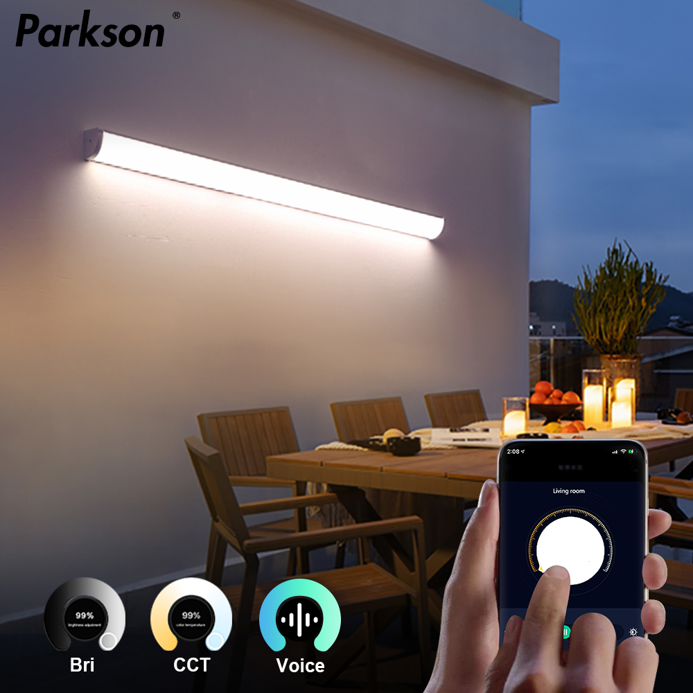 Moderne waterdichte lange strip wandlamp IP65 buiten LED-wandlampen tuin villa veranda binnenplaats blaker licht buitenverlichting