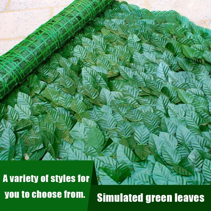 50X300cm Kunstmatige Klimop Hedge Groen Blad Hek Panelen Faux Privacy Hek Scherm voor Thuis Outdoor Tuin balkon Decoratie