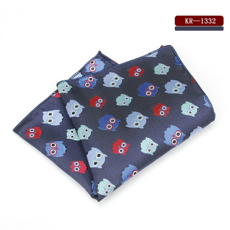 KR1328 Men's Polyester Silk Handkerchiefs Pocket Squares Mixed Patterns Jacquard for Suits Jackets Wedding Party Business: SFKR-1332