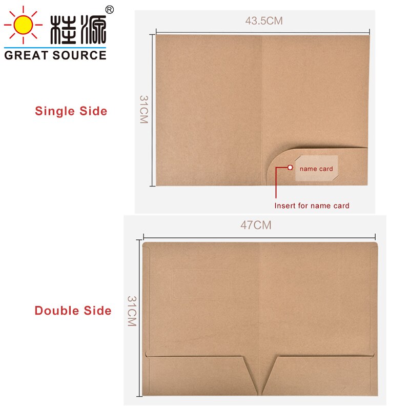 Kraft Manila Folder A4 Project Folder Report Document Files Folders Paper Card Folder(25PCS)