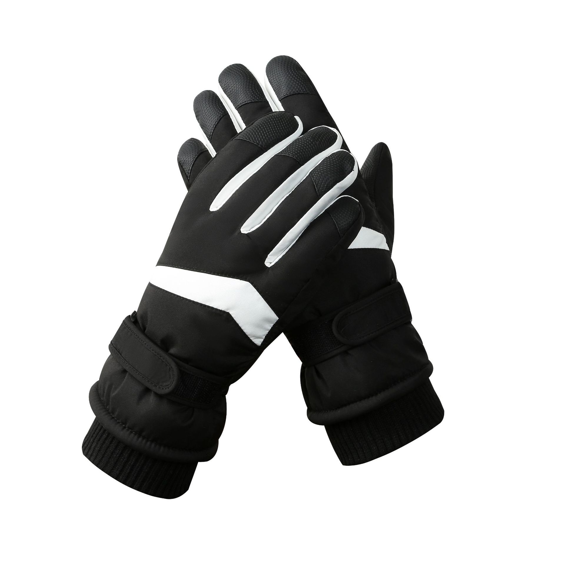 Ski Gloves for Men and Women Outdoor Cycling Touchscreen Warm and Velvet Thick Gloves Waterproof and Anti Slip Winter: GRAY