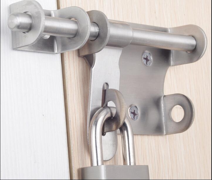 big size stainless steel Door Bolts Anti-theft lock buckle With screw