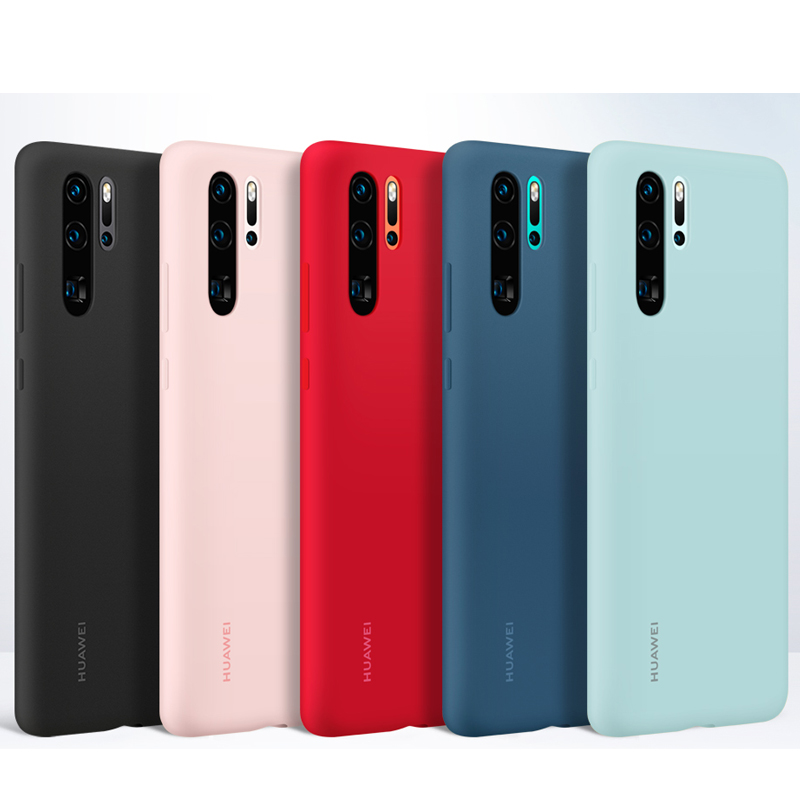 Caso Original Huawei P30 P30 Pro HUAWEI Oficial Capa Protetora De Silicone Líquido Microfibra Insided Huawei P 30 P 30Pro caso