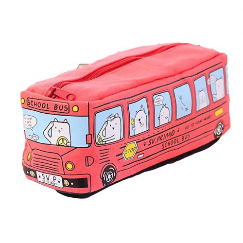 Kreative Karikatur Ebene Bus Bleistift fallen unisex Leinwand Stift Tasche Schreibwaren: verrotten