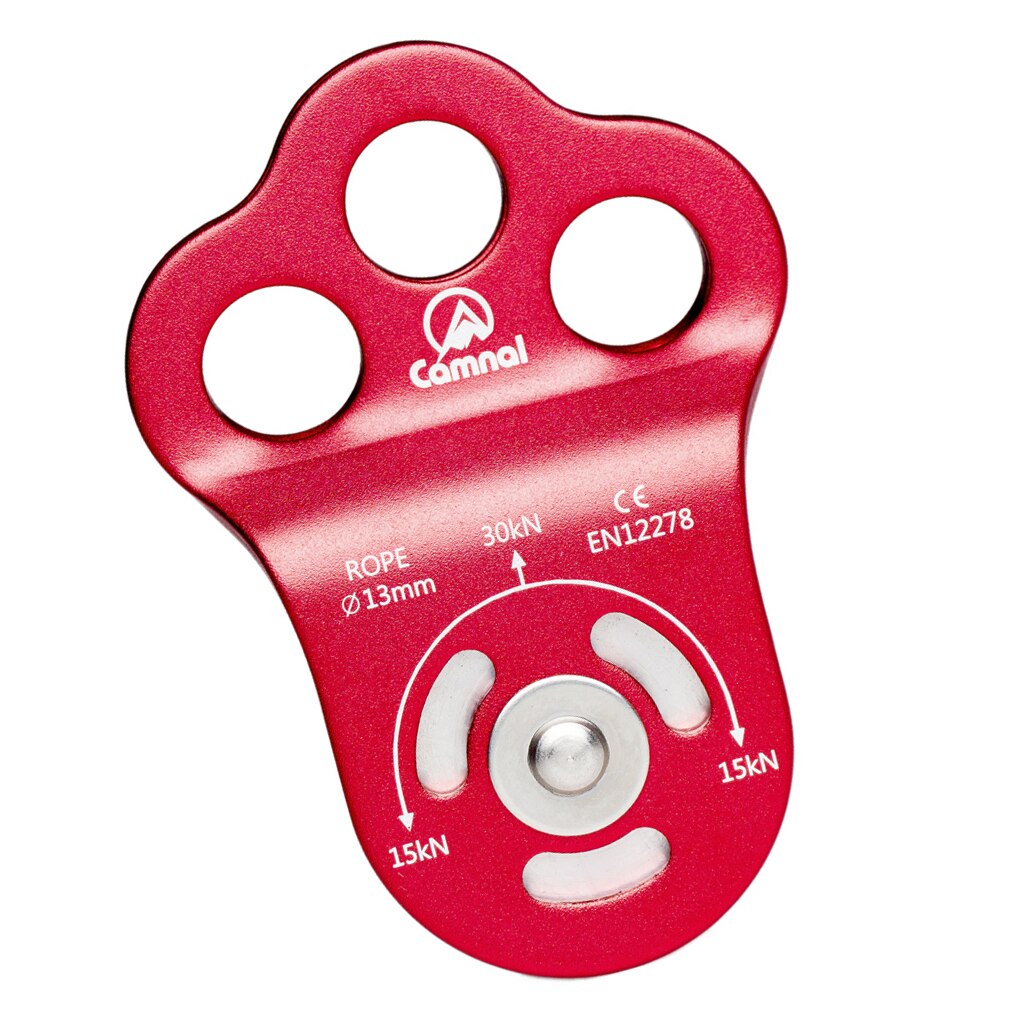 30KN Triple Befestigung Pulley/Hitch Klettern Baumpfleger für 13mm Seil Rigging Luft Werkzeuge Camping Wandern Klettern Zubehör