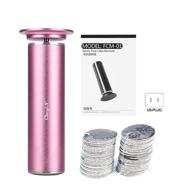 Lima eléctrica de aluminio para el cuidado de los pies, removedor de callos y talón, eliminación de piel muerta, pedicura, 60 almohadillas de molienda, 31 unidades: MP010PQ
