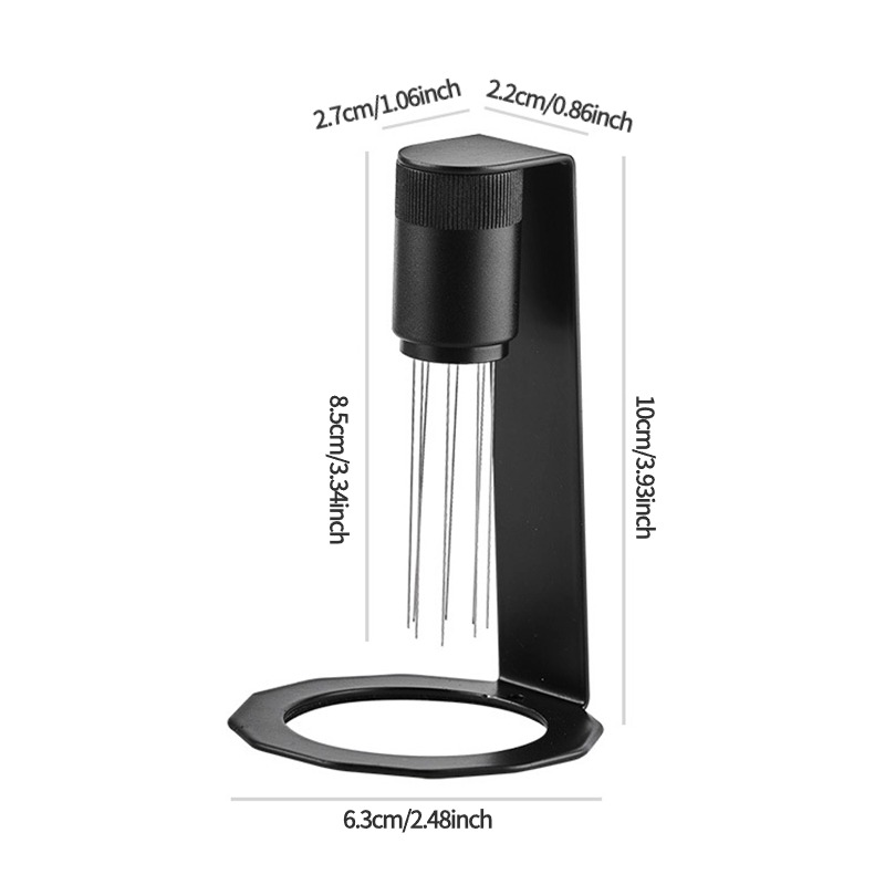 WDT Tool Espresso Coffee Stirrer Needle with 8 Needles, Magnetic Absorption Stand, Barista Coffee Stirring, Distribution Tool: Default Title