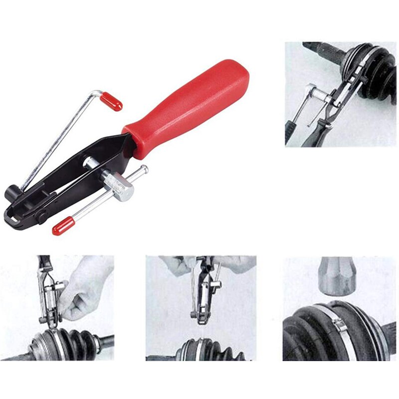 2Pcs CV Joint Boot Clamp Pliers Car Banding Hand Tool Kit Set For Use MultiFunctional With Coolant Hose Fuel Hose Clamps Tools