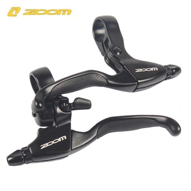 ZOOM MTB V-brake Disc Brakes Aluminum Alloy Disc Brakes Lever with Bell Mountain Bike Bicycle Brake Handle Crank Ring