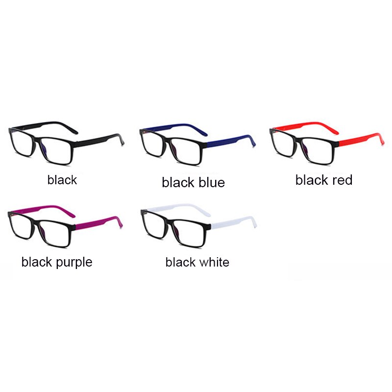 Blue Light Blocking Computer Glasses Square Eyeglasses Frame Anti Eye Strain Headache Computer Glasses UV400 Negative Oxygen Ion