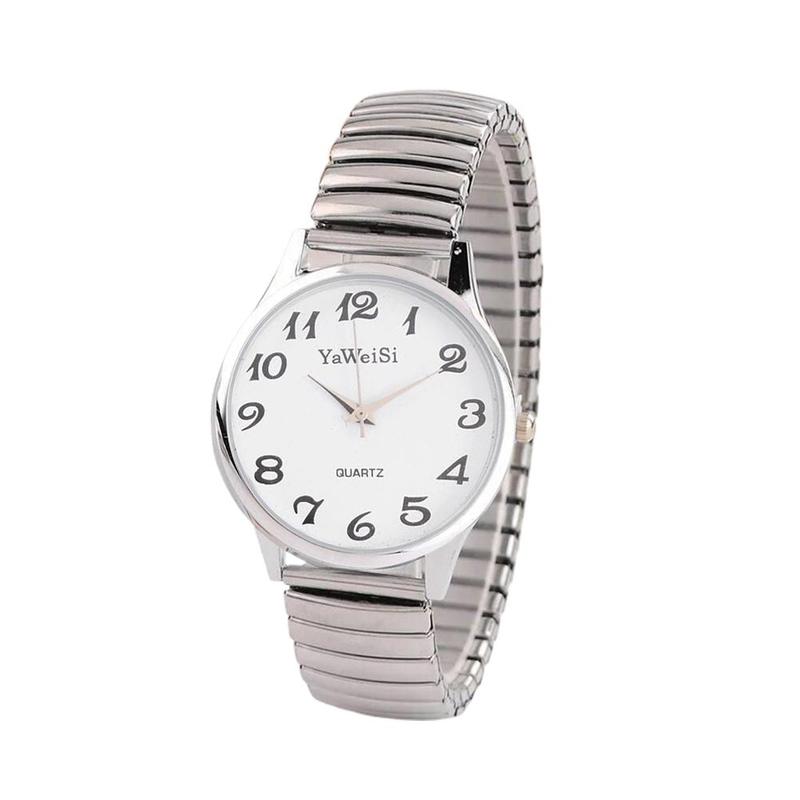 Reloj analógico de cuarzo para mujer, correa de acero inoxidable, , telescópico elástico, K9S3