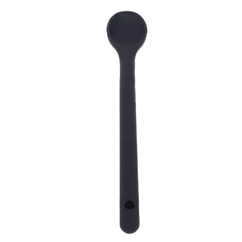 Kokhulpmiddelen Silicone Spooncake Stopverf Spatel Mengen Lepel Lange Steel Kookgerei Servies Keuken Soep Lepels