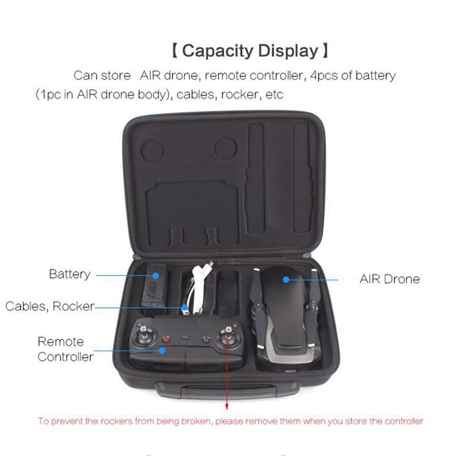 Opbergtas Voor Dji Mavic Air Case Draagbare Carrying Handtas Drone Doos Voor Mavic Air Remote Batterijen