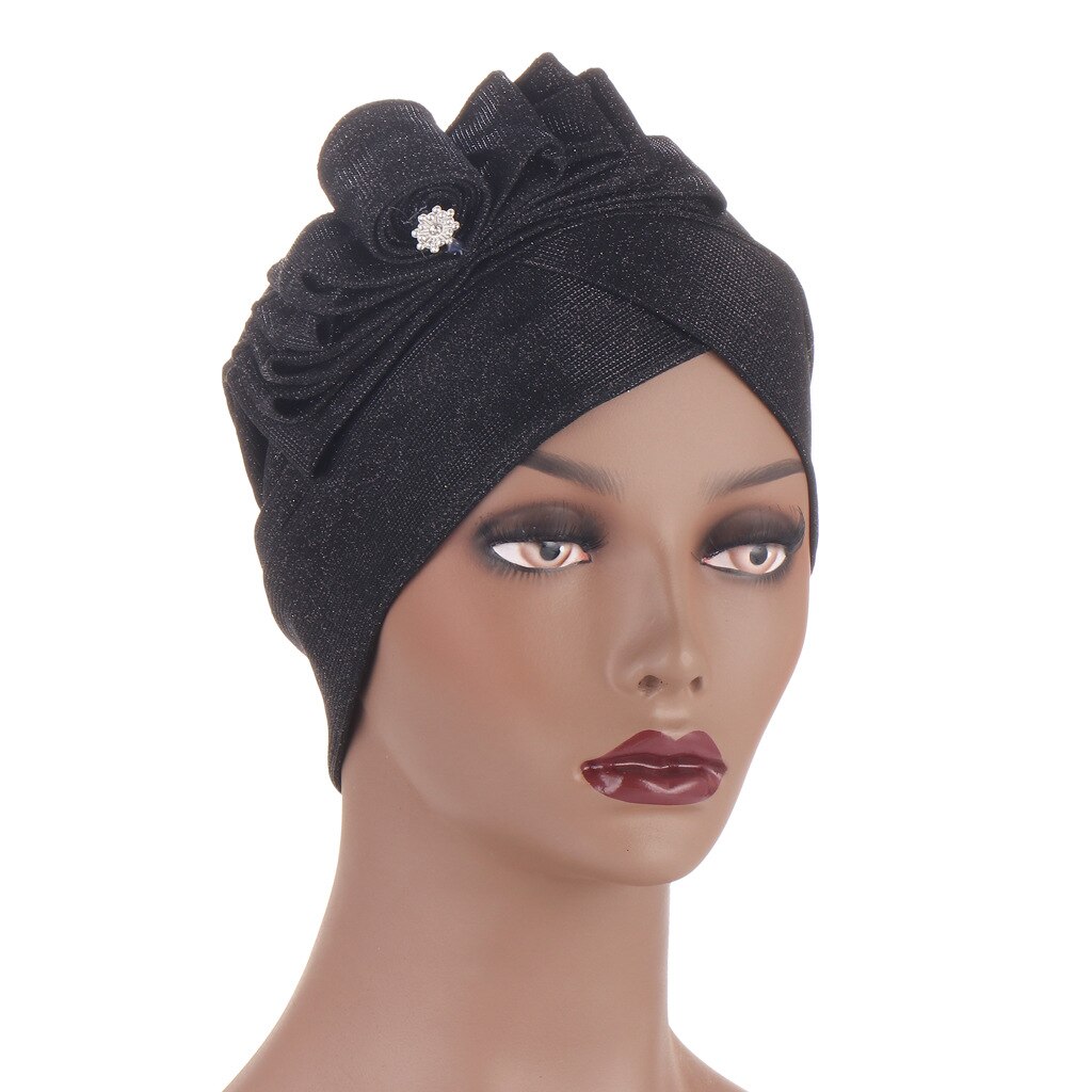 Turban à nœud papillon, casquette Hijab, musulman, prêt à porter, couvre-chef islamique, chimio, chapeau africain, été,: 2