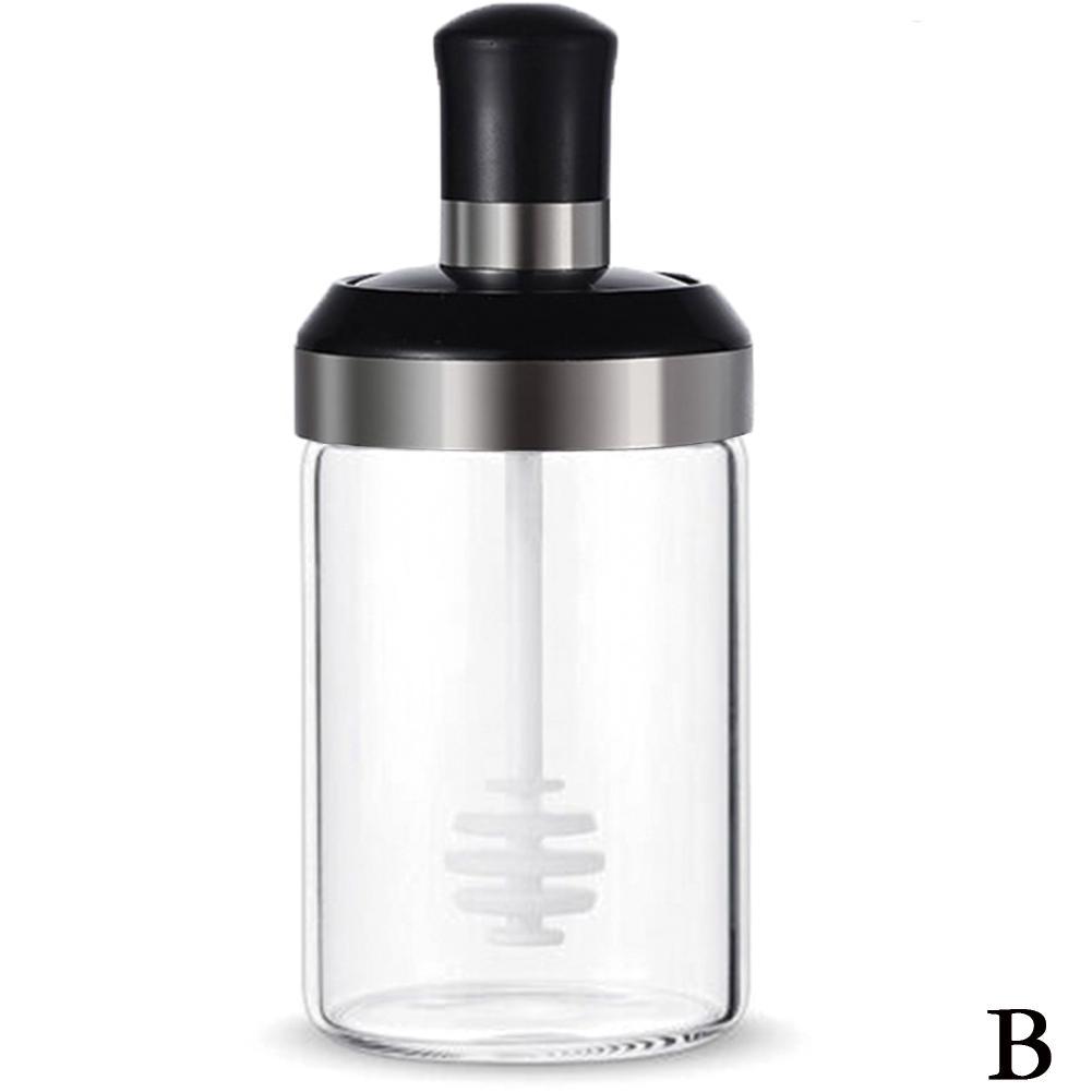 Bouteille d'assaisonnement en verre | Kit d'épices de cuisine, bouteilles poivre cuillère pots d'assaisonnement, brosse à huile, conteneur de stockage des aliments: B