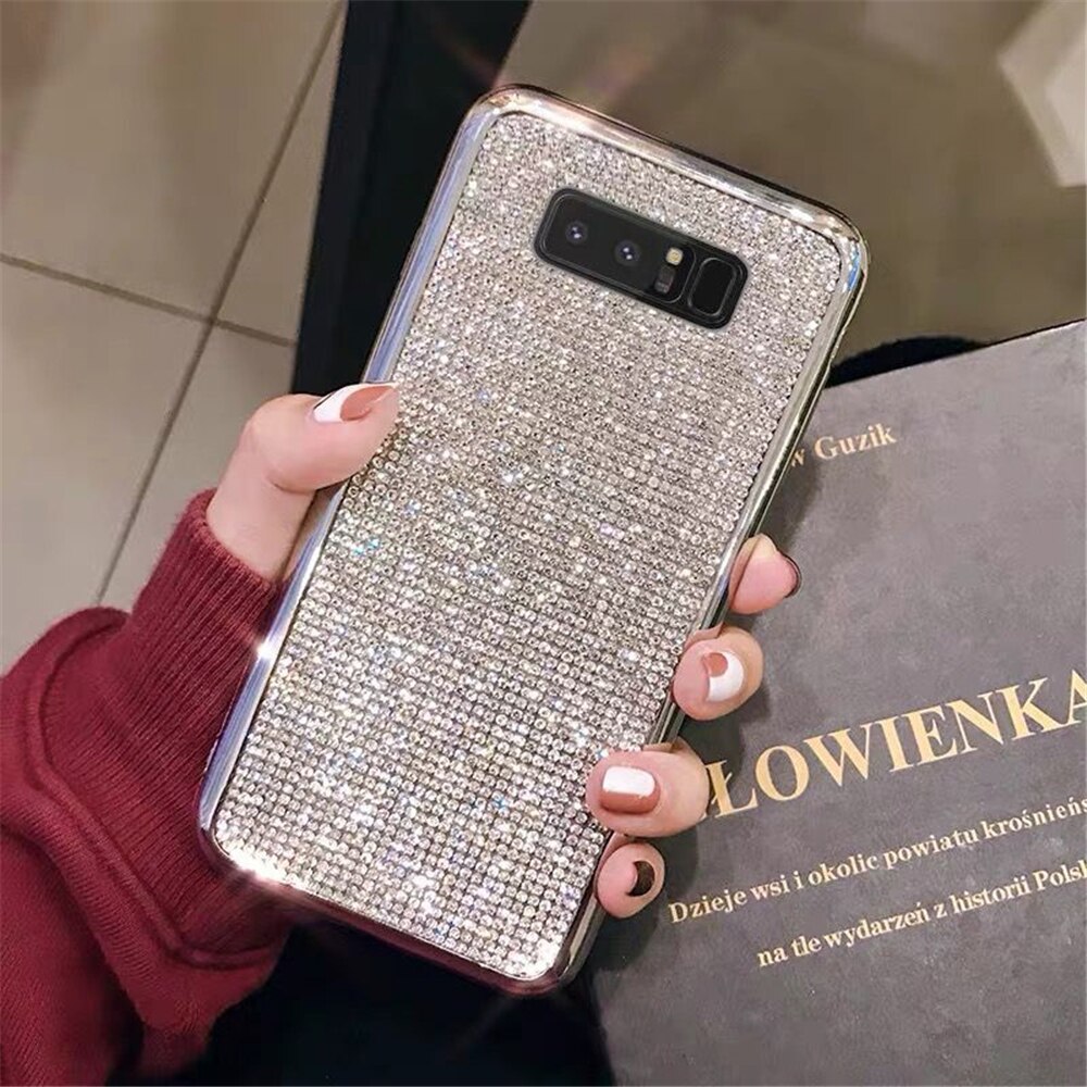 Shinning Diamond Phone Case For Samsung S20 Plus S10 S9 S20Ultra TPU Glitter Rhinestone Cover For Galaxy S10 Cases Coque capa