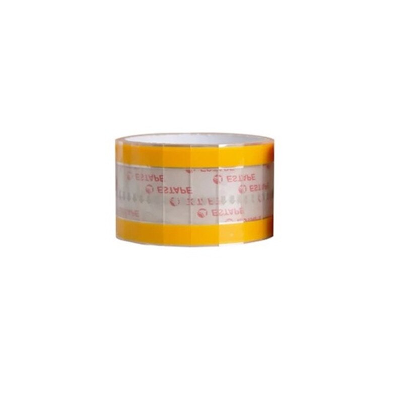 Easy to tear paste seal sticker tea cup lid drink coffee mouth cup cover takeaway packaging cups lid seal leakproof stopper: yellow sticker / 15x55mm 1 roll