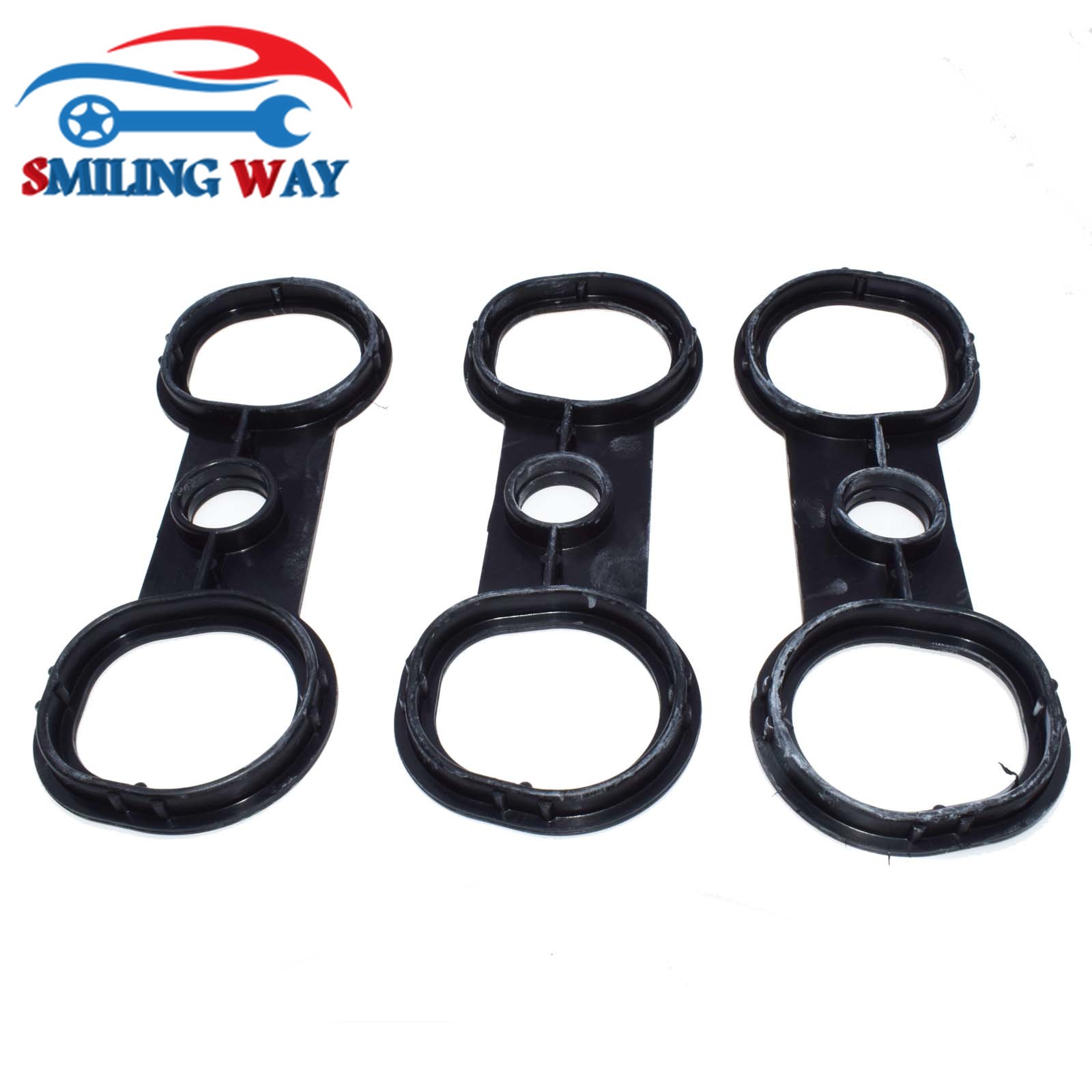 SMILING WAY# Valve Cover Gasket &amp; Spark Plug Tube Seal For BMW N52 128i 328i 328xi 528i X3 X5 Z4 323i E60 E82 E83 E88 E89 E90