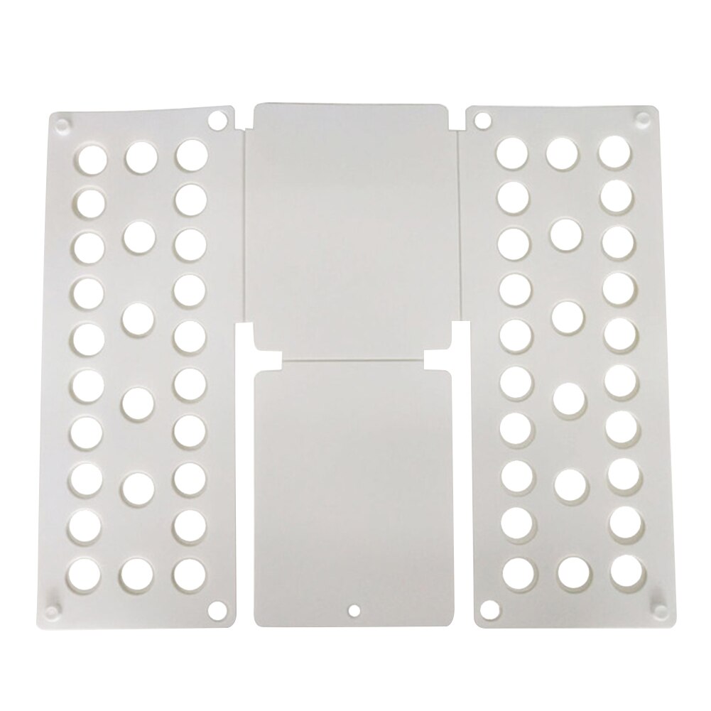 T-Shirt à pliage rapide, vêtements faciles à organiser, planche pliante pour vêtements multifonctionnels, organisateur porte-tissu en plastique pour adultes et enfants: White