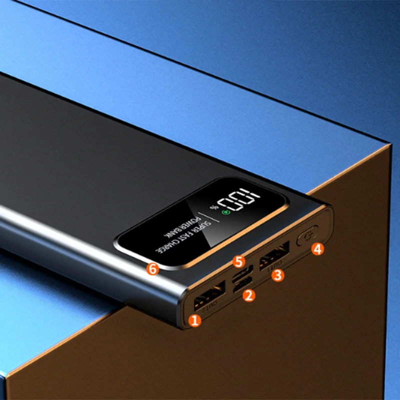 200000mAh 120W Power Bank a ricarica rapida capacità Super Ultralarge per batteria esterna di alimentazione Mobile per Iphone Xiaomi Vivo