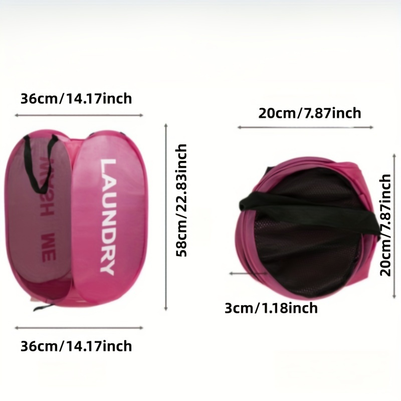 Een opvouwbare wasmand met handvat, geschikt voor opbergbakken van familieorganisaties, geschikt voor badkamers, slaapkamers