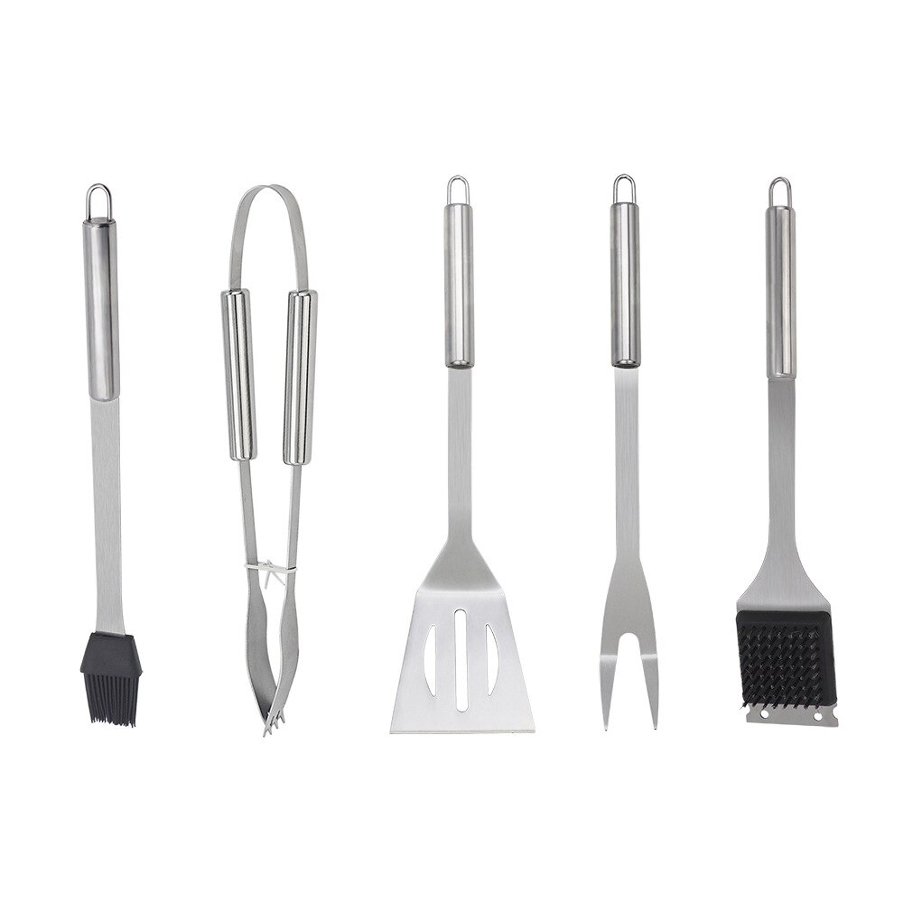 11 pieces of outdoor barbecue combo set stainless steel barbecue tool bbq barbecue mat combo set