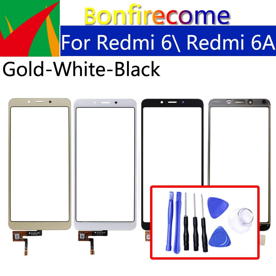 5.45 &quot;Voor Xiaomi Redmi 6 Redmi6 Redmi 6A Touch Screen Panel Sensor Lcd-scherm Glas Lens Panel Touchscreen Digitizer