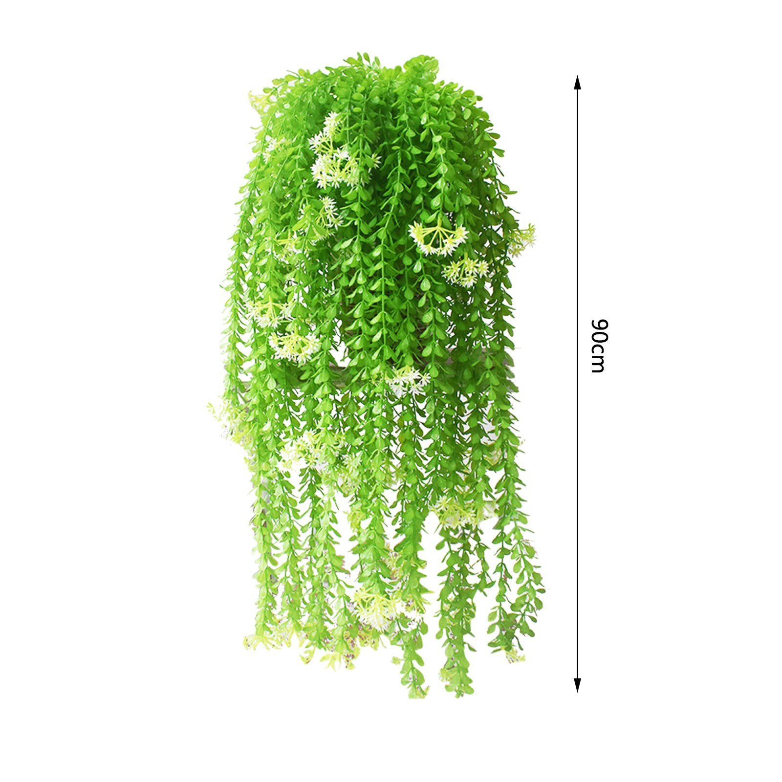 Green Artificial Hydrangea Wall Hanging Vine Long Artificial Plant Decoration Simulation Rattan Leaves Branches Green Plant
