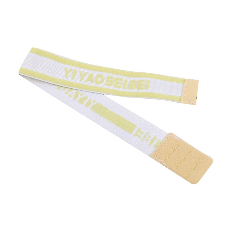 Adjustable Diaper Fixed Belt For Newborn Baby Boys Girls Cotton Soft Elastic Cartoon Nappy Belt Reusable Washable Cloth Buckle: Yellow S