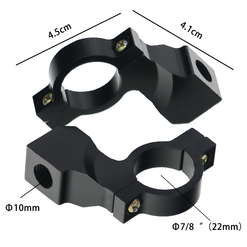 Motorfiets Stuur Spiegel Mount Achteruitkijkspiegels Houders Adapter Aluminium Clamp Paar 10 Mm 7/8"