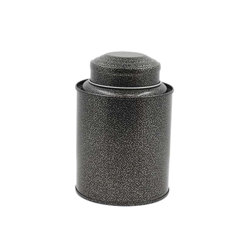 Xin Jia Yi Verpackung Spezielle Deckel Runde Metall Zinn Tee Container: Schwarz