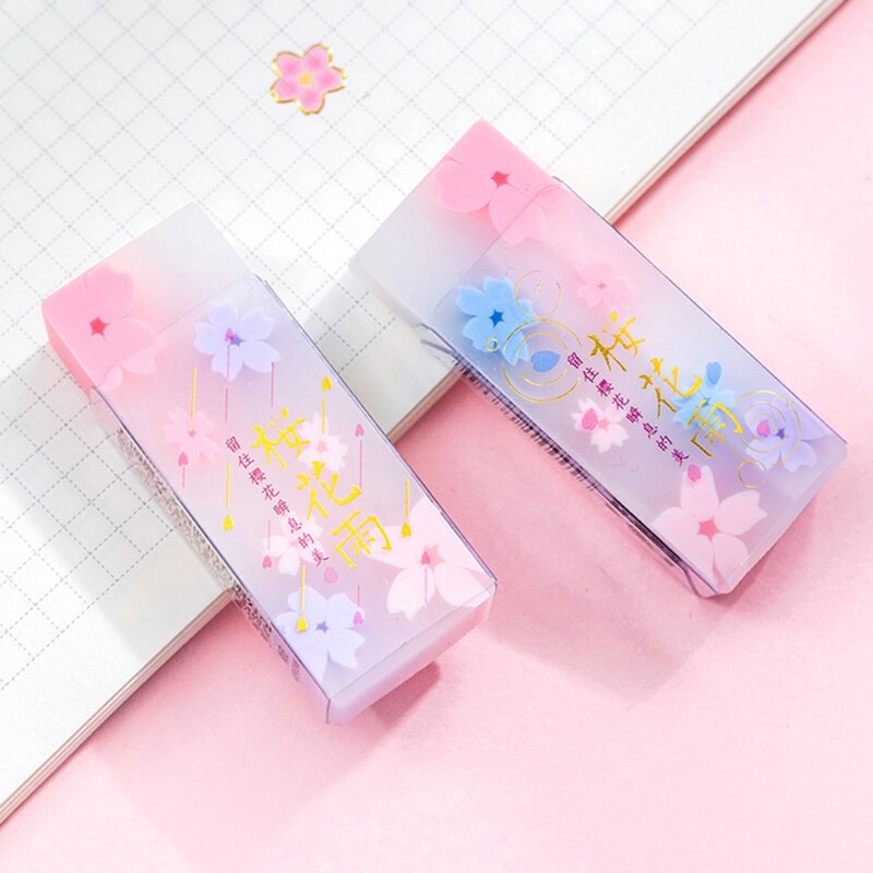 2022 Cherry Blossom Eraser Easy Erasing Non-toxic Eco-friendly Pencil Eraser