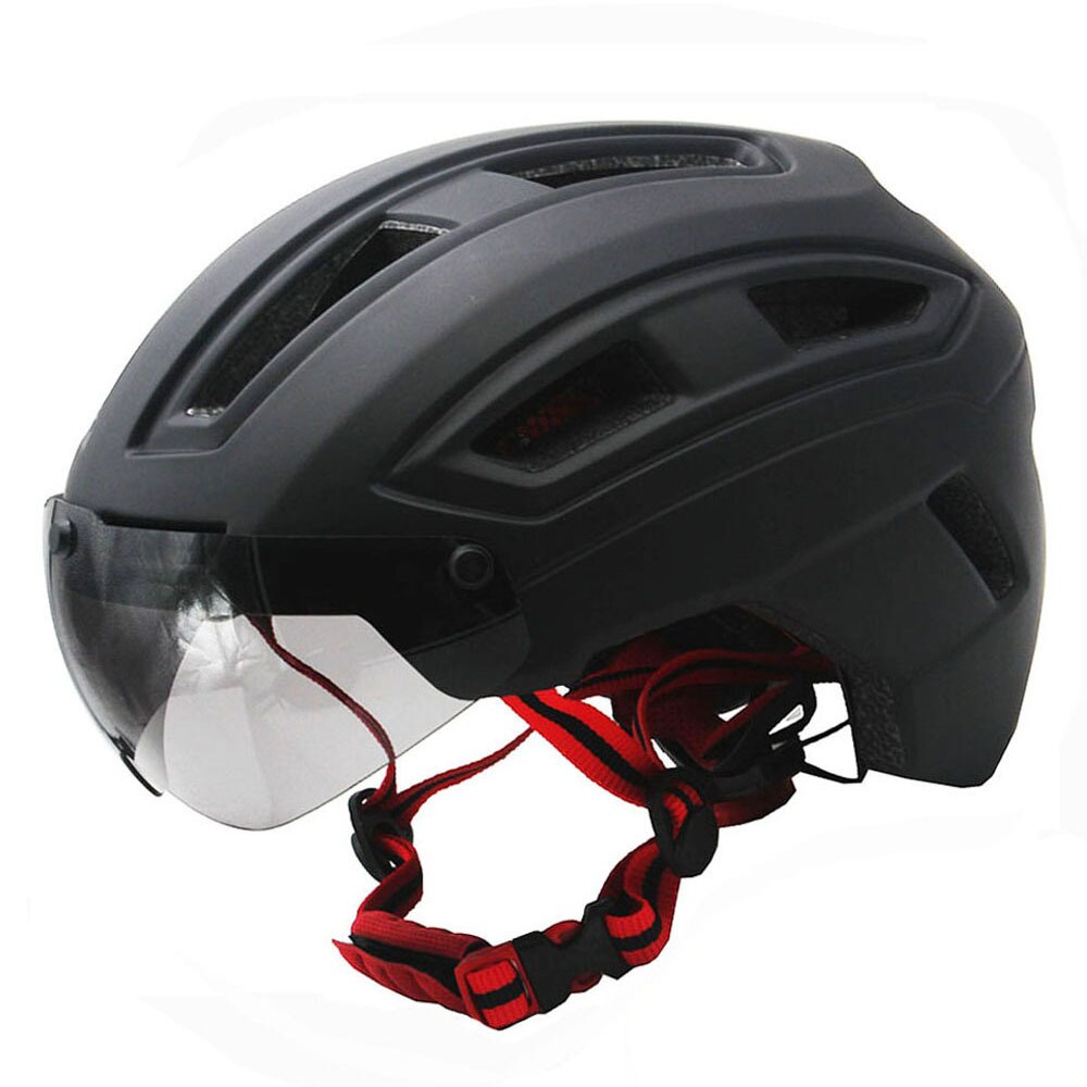 Matte Black Fietshelm Fiets Helmen Veilig Back Light Mtb Weg Mountainbike Integraal Gegoten Fietshelmen Unisex X92A
