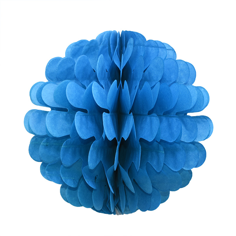 1 pc 20/25 cm Papier Bommel Blume Ball Heimat Hochzeit Dekoration Baby Dusche Geburtstag Partei Liefert Dekorative Papier pom Poms: Blau / 25cm
