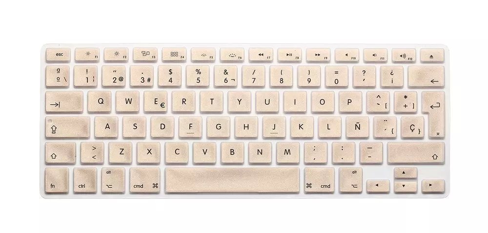Silikone spansk bogstav tastatur cover til macbook air pro retina 13 15 17 beskytter til mac book tastatur spansk spanien eu