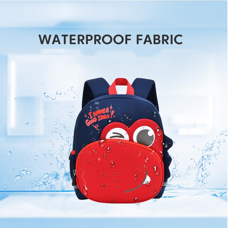 GREATOP-Mochila con dibujos de dinosaurios en 3D para niños y niñas, morral escolar para niños pequeños de 2 a 5 años