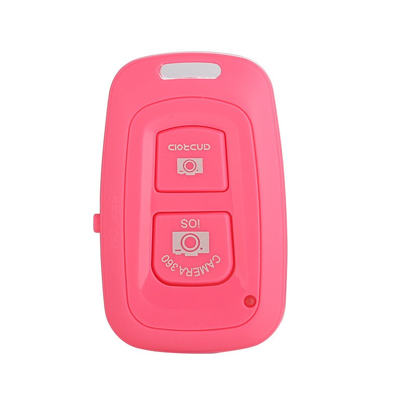 Mini Bluetooth Shutter Release Button for selfie accessory camera controller adapter photo control remote button for selfie: Pink Double button