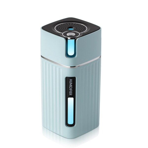 Humidificateur USB bureau maison voiture muet Portable coloré purificateur d'air: Bleu