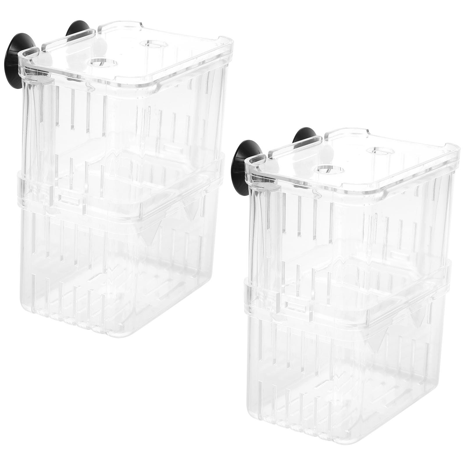 2Pcs Fish Breeding Box Aquarium Fish Breeder Fish Tank Breeding Case Container