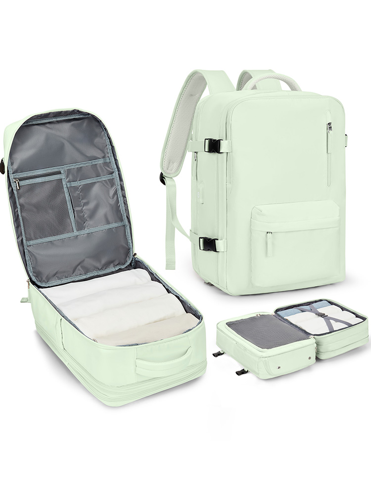 Travel Backpack,45x30x15,Carry On Backpack Airline Approved,Personal Item Travel Bag,14 Inch Laptop Backpack,Business Hiking Bag: light green