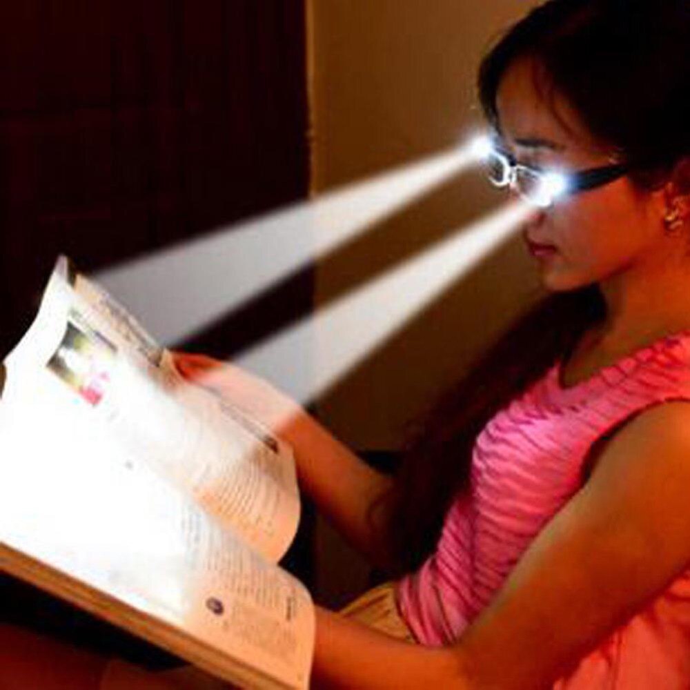 LED Light Reading Glasses Clear Occhiali Da Lettura +1.00 +1.50 +2.00 +2.50 +3.00 +3.50 +4.00 Diopter Night Presbyopic Glasses
